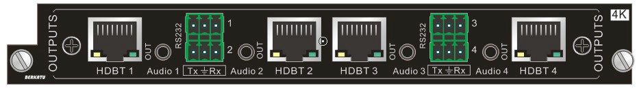BERKATU柏卡图  4路HDBaseT信号输出卡