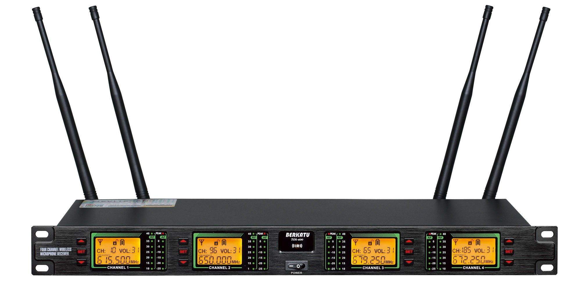 BERKATU柏卡图TGS-400一拖四组合式无线接收机
