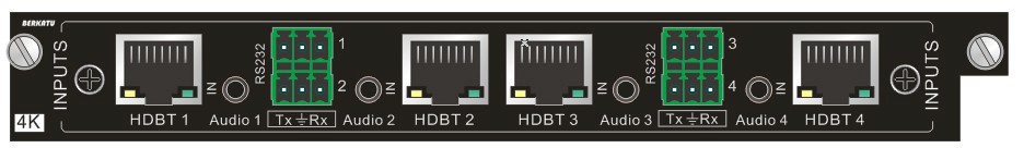 BERKATU柏卡图 4路HDBaseT 信号输入卡