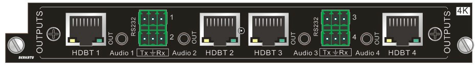 BERKATU柏卡图 4路HDBaseT信号输出卡 BERKATU柏卡图 4路HDBaseT信号输出卡