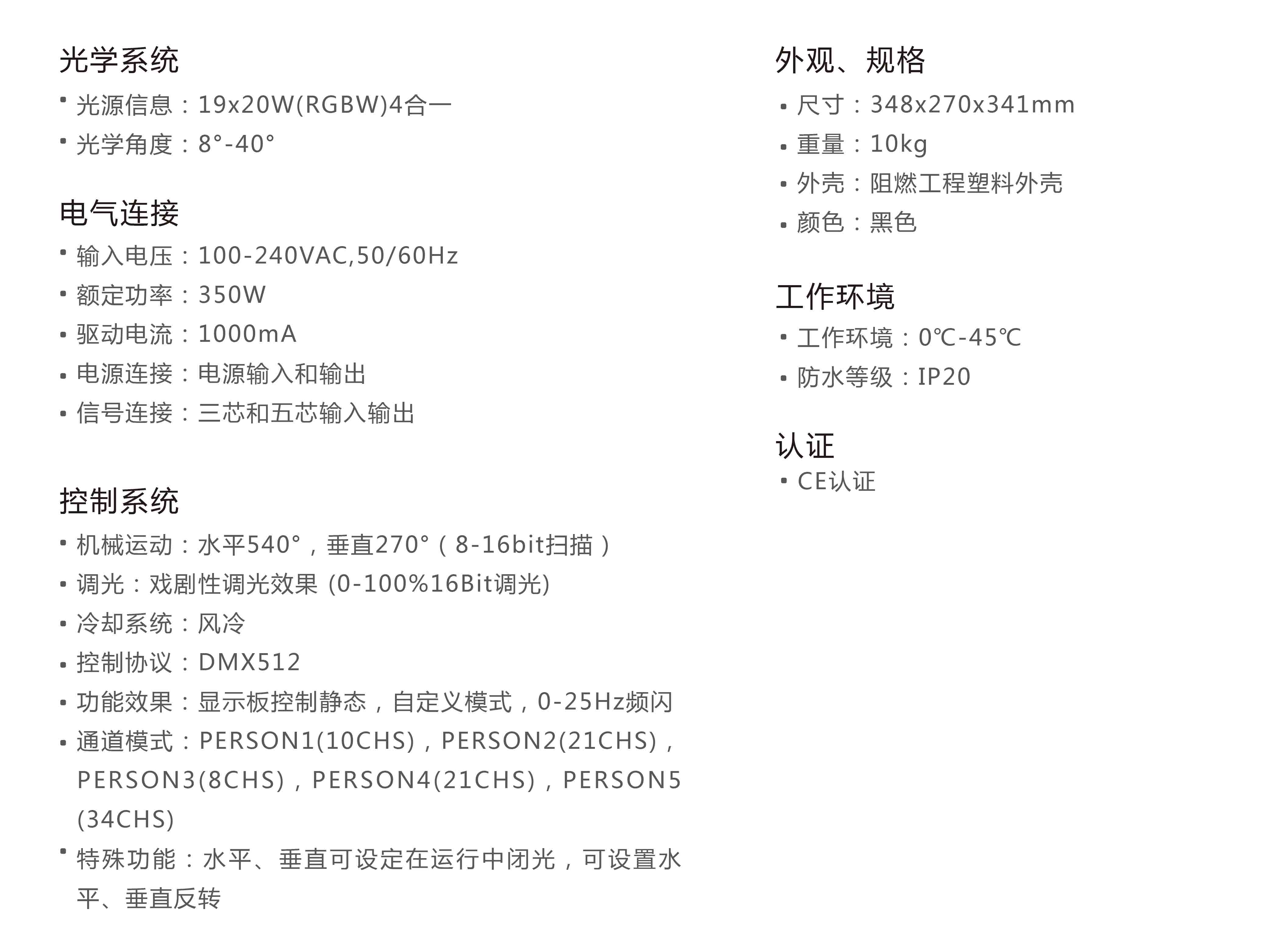 LED摇头染色灯详细信息