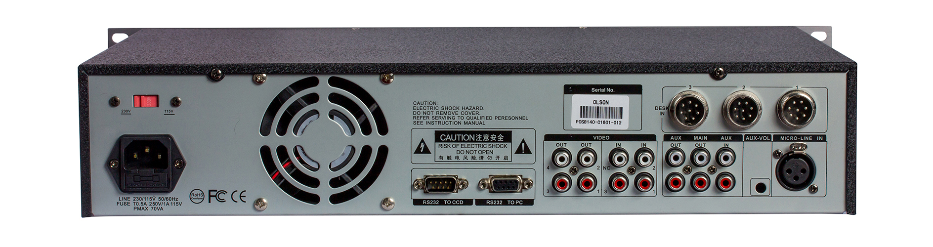 基础型主机PCS3600背面 基础型主机PCS3600背面